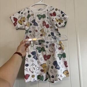 Vintage Hoops Boxy Set Basketball Boys 10/12 Kids N We Wear All